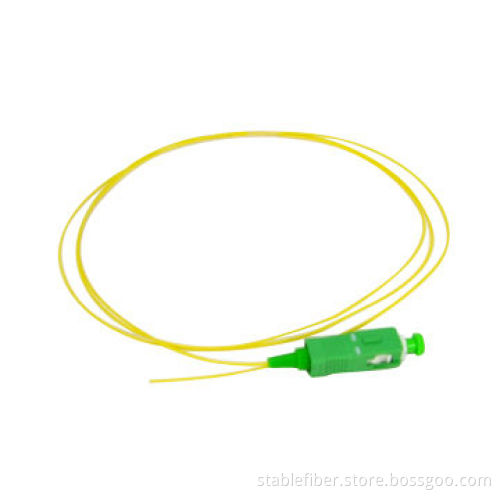 SC/APC SM 9/125 0.9mm Fiber-optic Pigtail with Low Insertion Loss